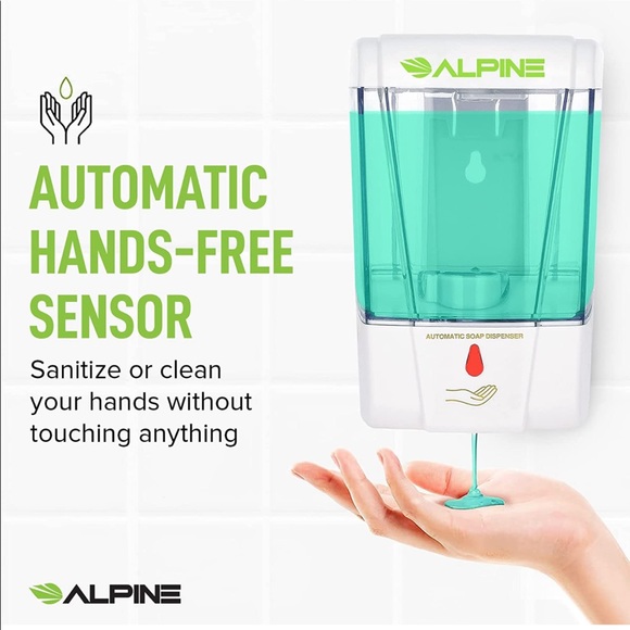 NEW! Touch Free Automatic Soap Dispenser Hand Sanitizer Wall Mounted White - Picture 8 of 15